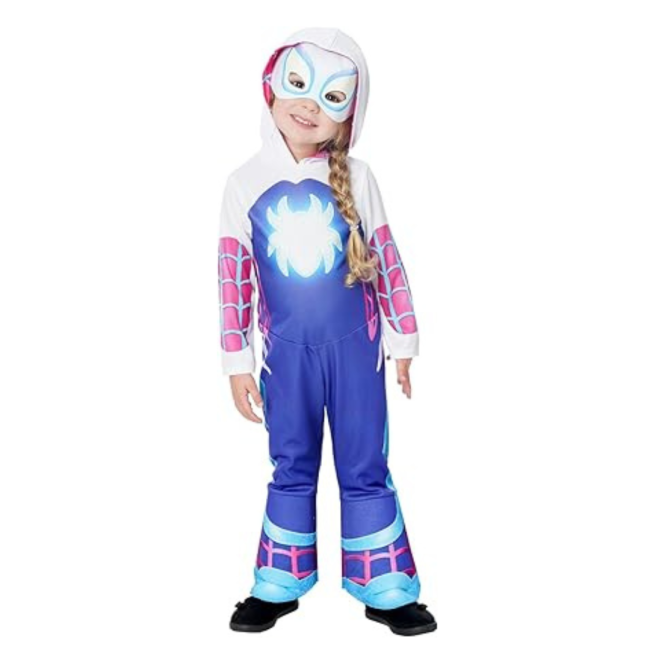 Costum de carnaval reflectorizant - ghost spider