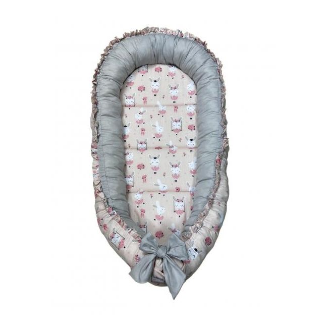 Cuib-Baby Nest My Kids Bunny Pink MYK00089188