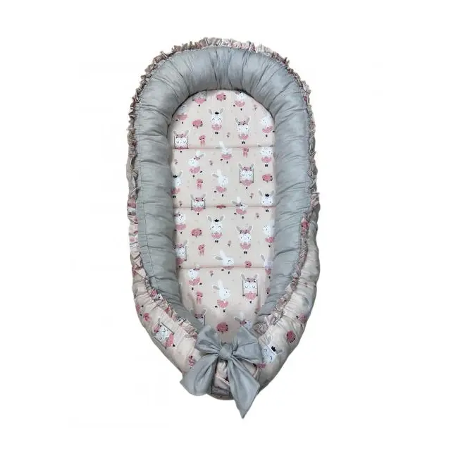 Cuib-Baby Nest My Kids Bunny Pink MYK00089188