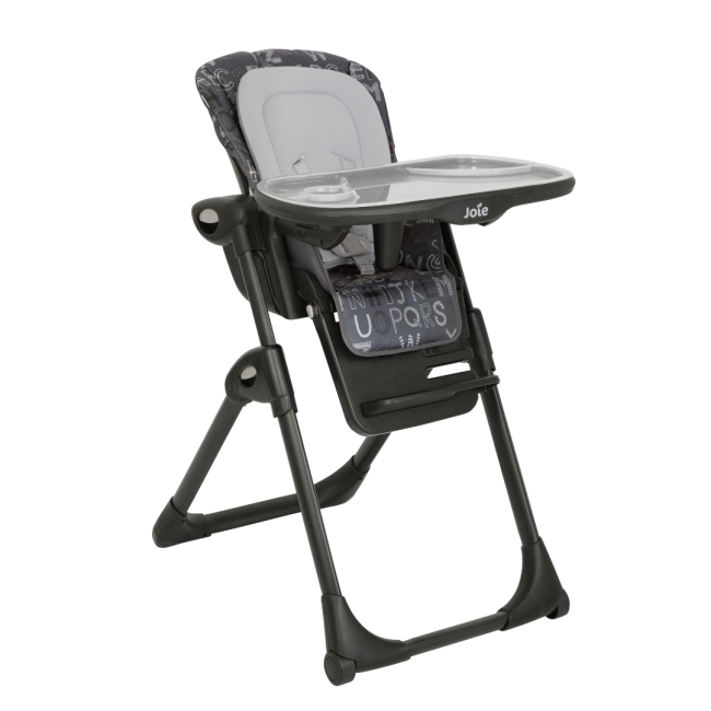 Joie - scaun de masa mimzy recline abc charcoal, nastere - 15 kg bbbh1013ecach000