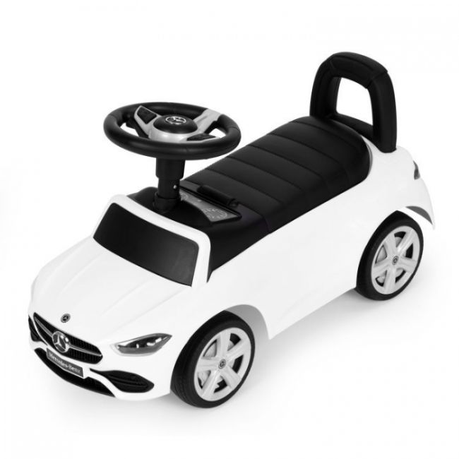 Masinuta de impins cu maner mercedes c class ecotoys 667 - alb edeedi667white