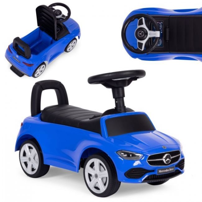 Masinuta de impins cu maner mercedes c class ecotoys 667 - albastru edeedi667blue