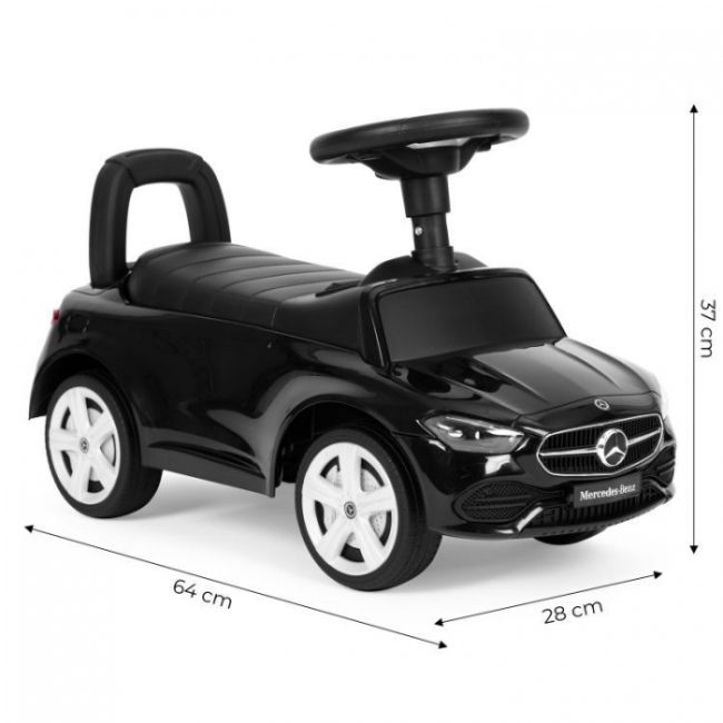 Masinuta de impins cu maner mercedes c class ecotoys 667 - negru edeedi667black