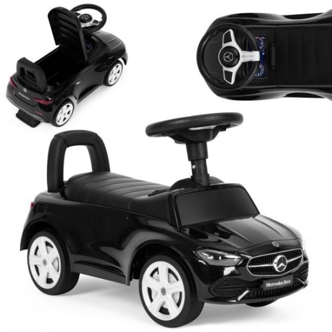 Masinuta de impins cu maner mercedes c class ecotoys 667 - negru edeedi667black
