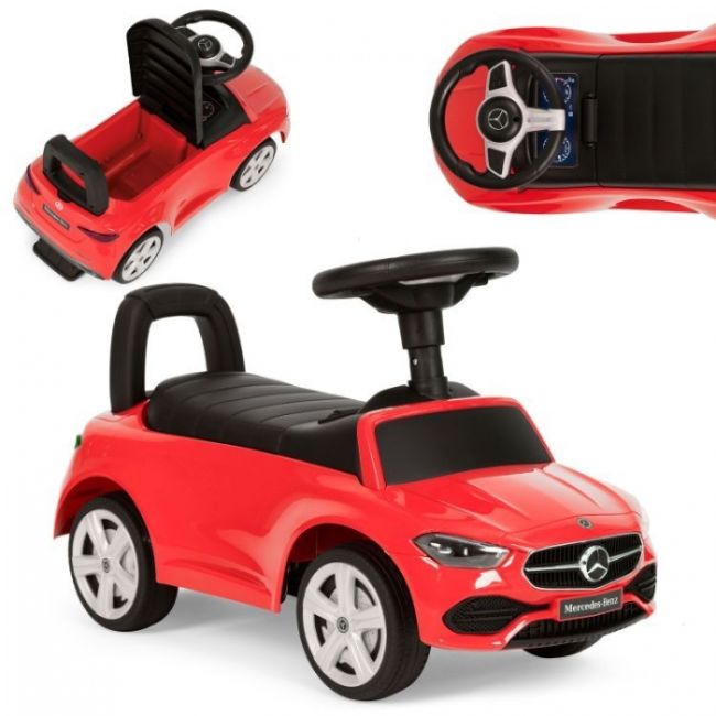 Masinuta de impins cu maner mercedes c class ecotoys 667 - rosu edeedi667red