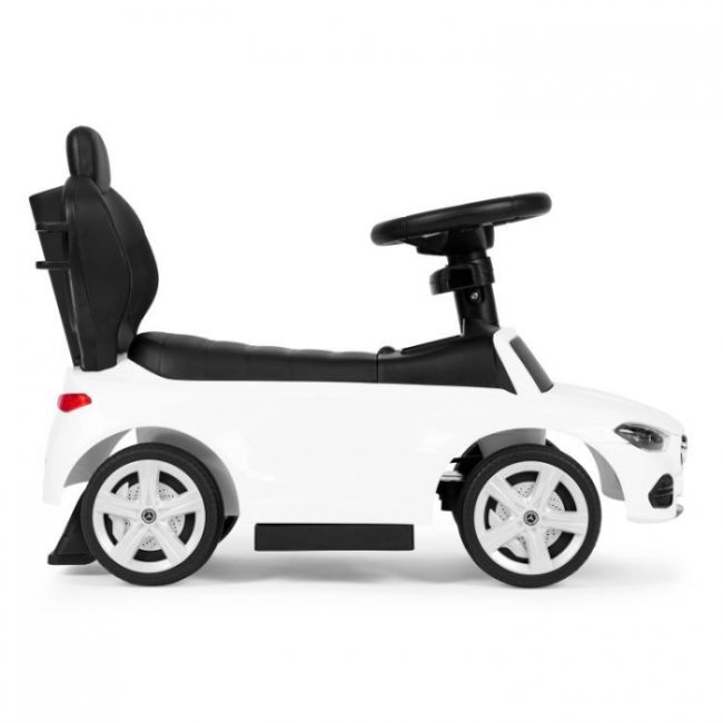 Masinuta de impins cu maner mercedes c class ecotoys 668 - alb edeedi668white