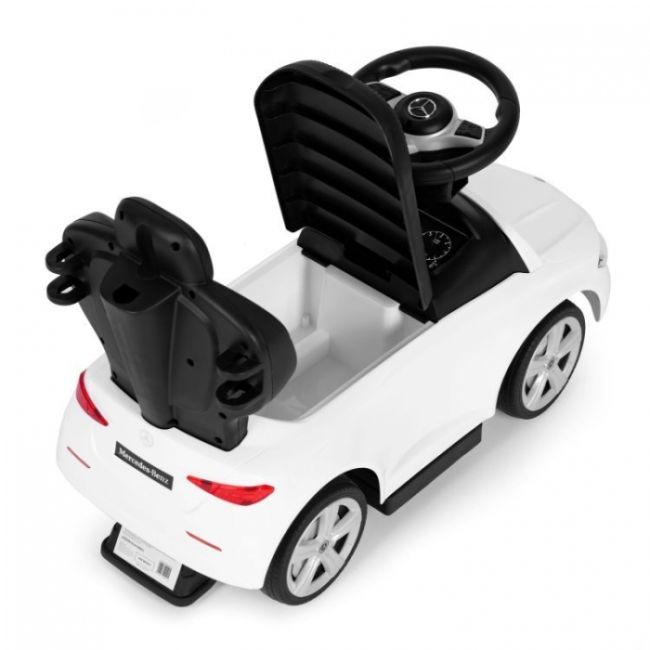 Masinuta de impins cu maner mercedes c class ecotoys 668 - alb edeedi668white