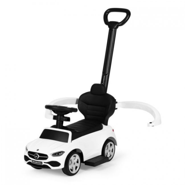 Masinuta de impins cu maner mercedes c class ecotoys 668 - alb edeedi668white