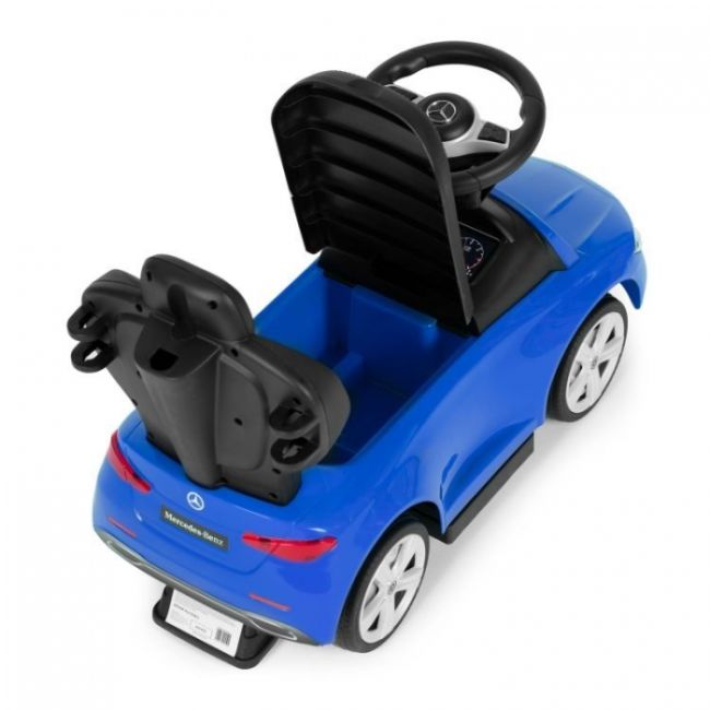 Masinuta de impins cu maner mercedes c class ecotoys 668 - albastru edeedi668blue