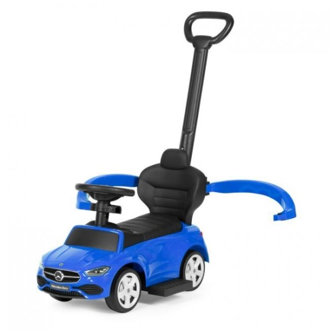 Masinuta de impins cu maner mercedes c class ecotoys 668 - albastru edeedi668blue