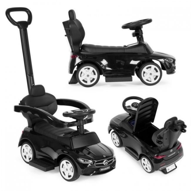 Masinuta de impins cu maner mercedes c class ecotoys 668 - negru edeedi668black