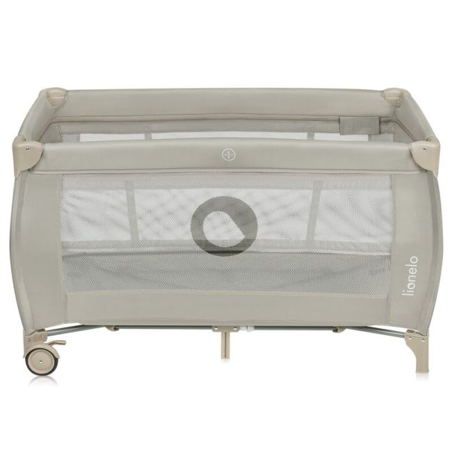 Patut pliant, Lionelo, Stefi Plus, Cu doua nivele, Cu intrare laterala cu fermoar, 2 roti, 120 x 60 cm, Conform cu standardul european de securitate EN 716, Bej BYNLO-STEFI_PLUS_BEIGE_CAPPUCCINO