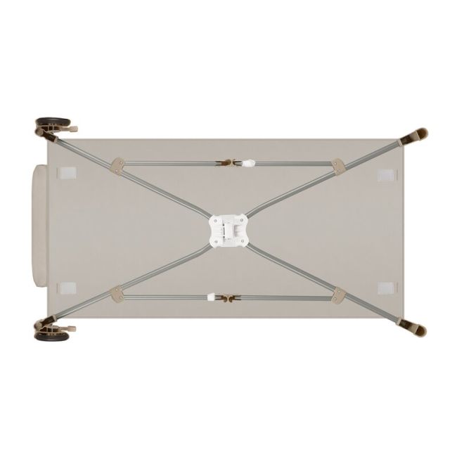 Patut pliant, Lionelo, Stefi Plus, Cu doua nivele, Cu intrare laterala cu fermoar, 2 roti, 120 x 60 cm, Conform cu standardul european de securitate EN 716, Bej BYNLO-STEFI_PLUS_BEIGE_CAPPUCCINO