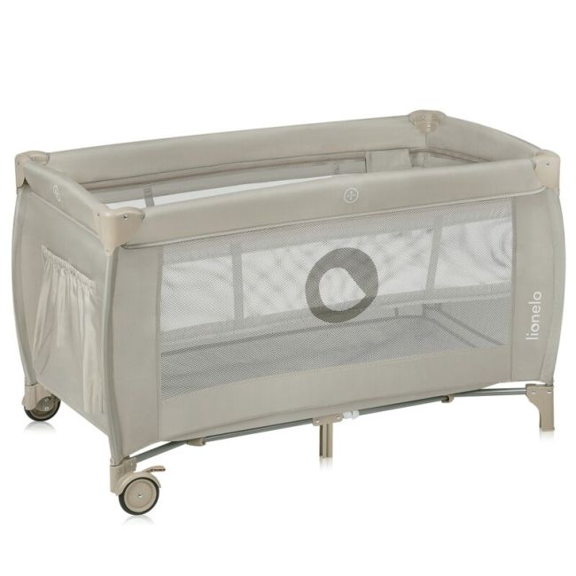 Patut pliant, Lionelo, Stefi Plus, Cu doua nivele, Cu intrare laterala cu fermoar, 2 roti, 120 x 60 cm, Conform cu standardul european de securitate EN 716, Bej BYNLO-STEFI_PLUS_BEIGE_CAPPUCCINO