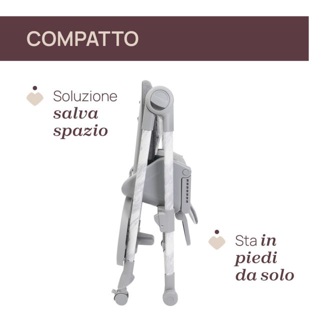 Scaun de masa Chicco Polly Armonia Carrara, 0luni+ CHC8714043-8
