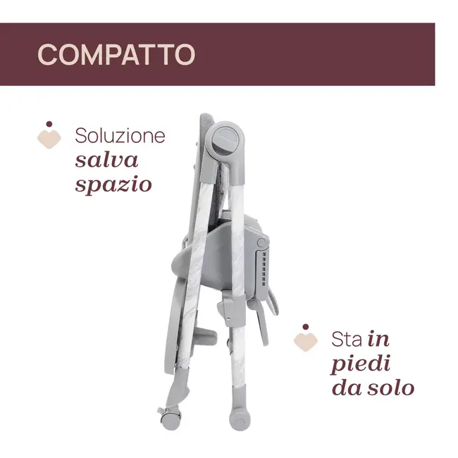 Scaun de masa Chicco Polly Armonia Carrara, 0luni+ CHC8714043-8