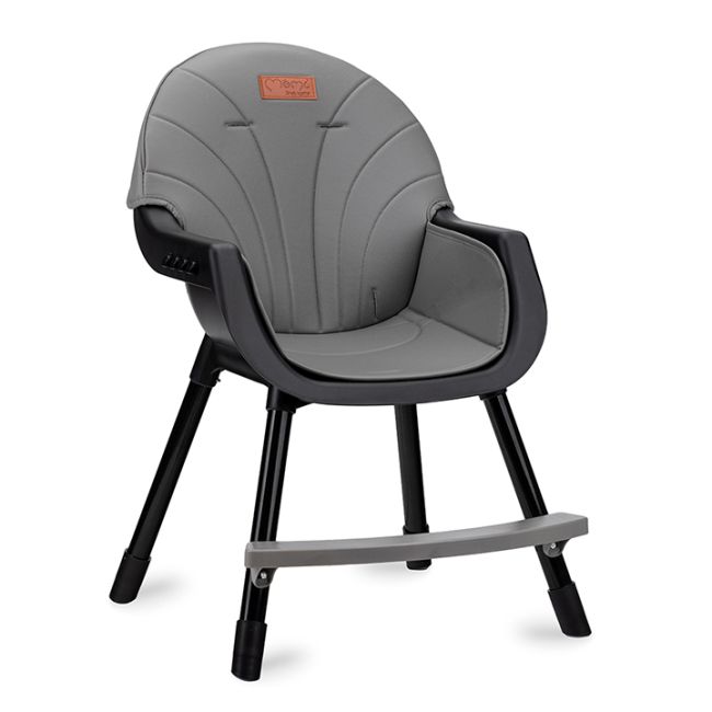 Scaun de masa copii Momi Flovi, Piele ecologica, Black KRTKRKA00033