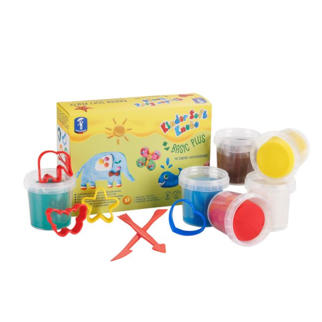 Set plastilina non-toxica kinder - basic plus