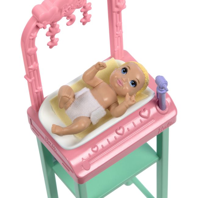 BARBIE SET DE JOACA PAPUSA BARBIE BRUNETA FACE CARIERA PEDIATRU VIVMTJCR71_JCR73