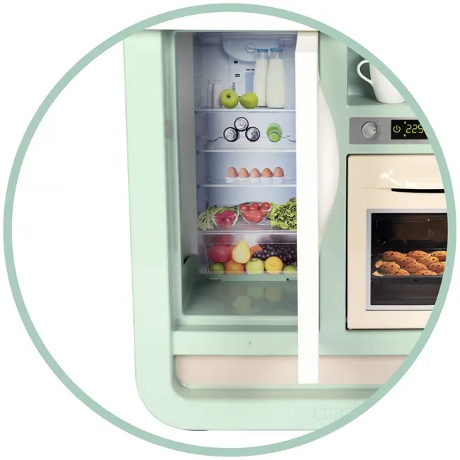 Bucatarie smoby cherry kitchen cu 25 accesorii hubs7600310914