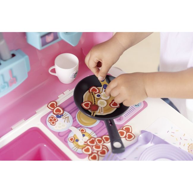 Bucatarie smoby gabby kitchen cu 16 accesorii hubs7600311908