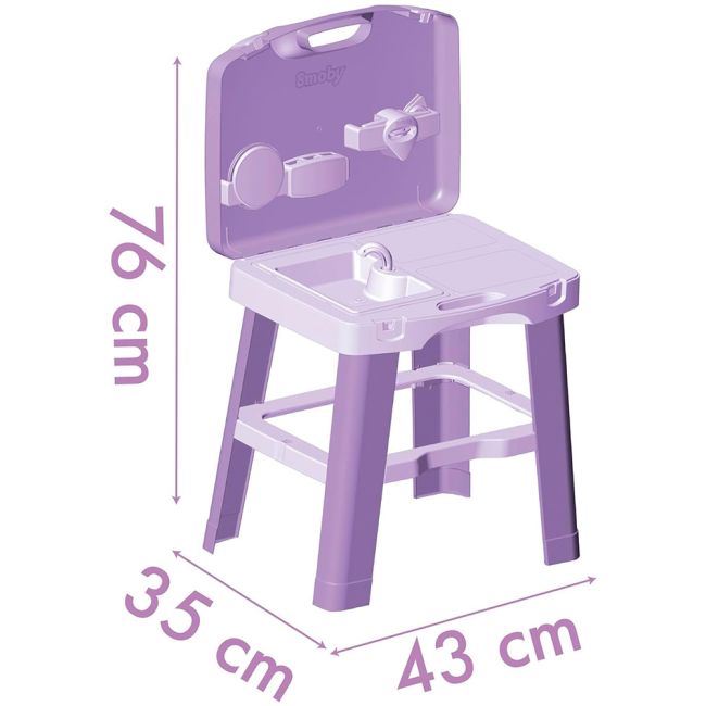 Bucatarie smoby gabby kitchen cu 16 accesorii hubs7600311908