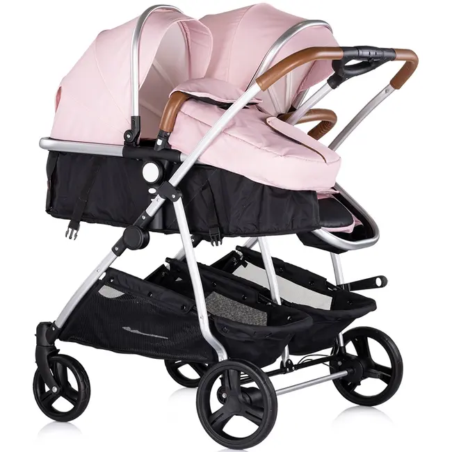 Carucior gemeni chipolino duo smart 2 in 1 pink marshmallow hubkbds02506pm
