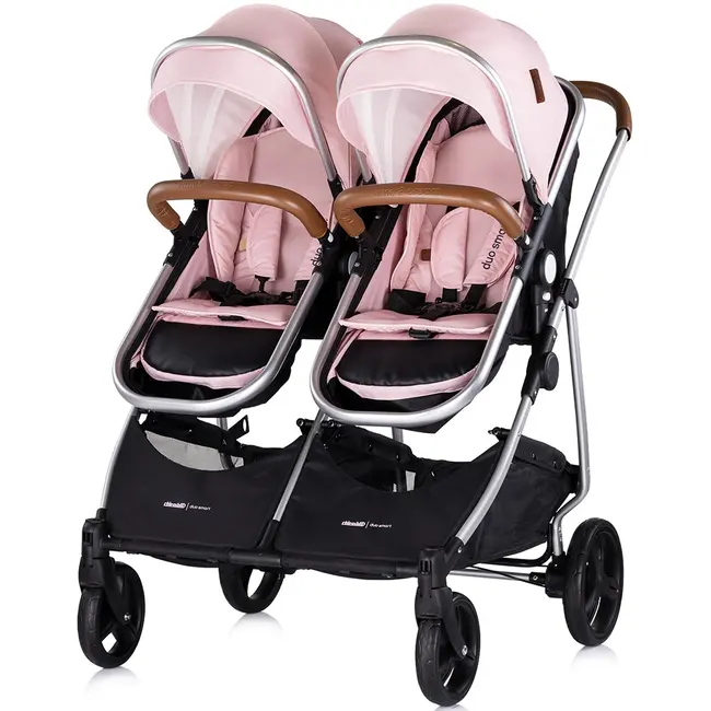 Carucior gemeni chipolino duo smart 2 in 1 pink marshmallow hubkbds02506pm