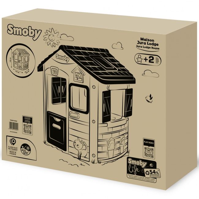 Casuta pentru copii smoby life jura lodge hubs7600810504