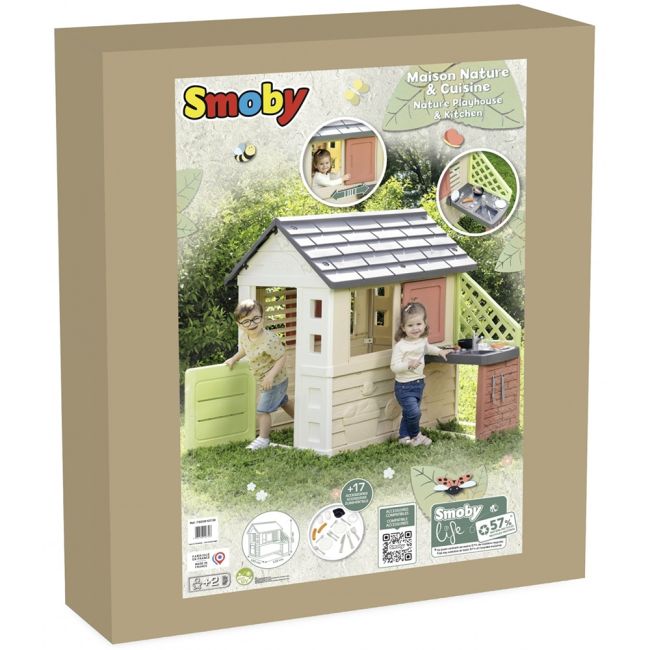 Casuta pentru copii smoby life nature cu bucatarie hubs7600810739