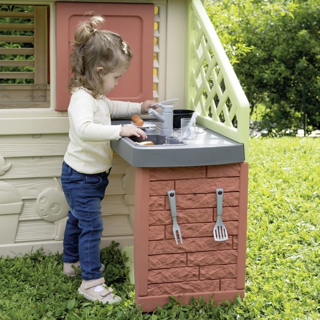 Casuta pentru copii smoby life nature cu bucatarie hubs7600810739