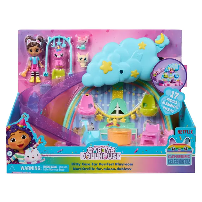 GABBYS DOLLHOUSE SET CAMERA DE JOACA KITTY CARE EAR PURRFECT VIV6071538