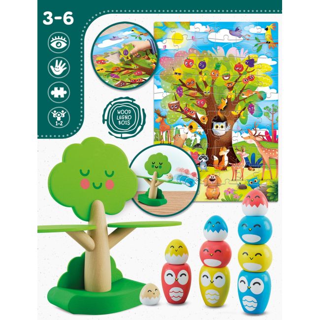 Joc de echilibru  montessori - pasarele vesele