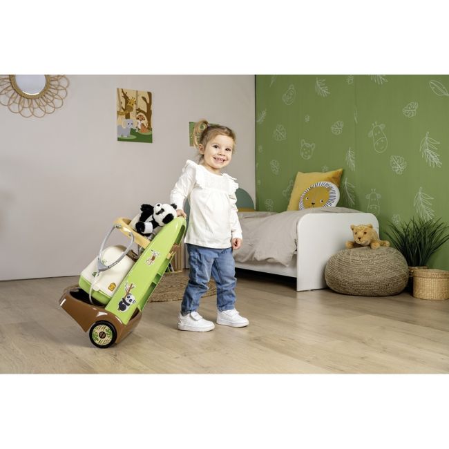 Jucarie smoby animal care trolley cu 10 accesorii hubs7600340405
