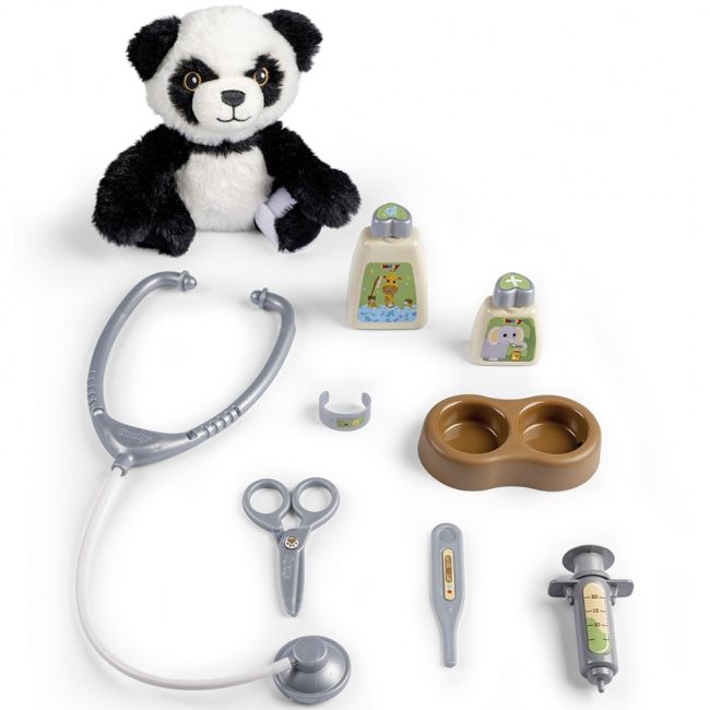 Jucarie smoby animal care trolley cu 10 accesorii hubs7600340405