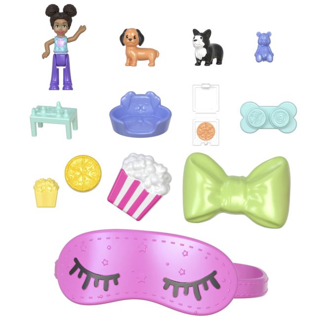 POLLY POCKET SET GENTUTA ANIMALUT CATELUS IN PIJAMA CU ACCESORII VIVMTJFG56_JCR38