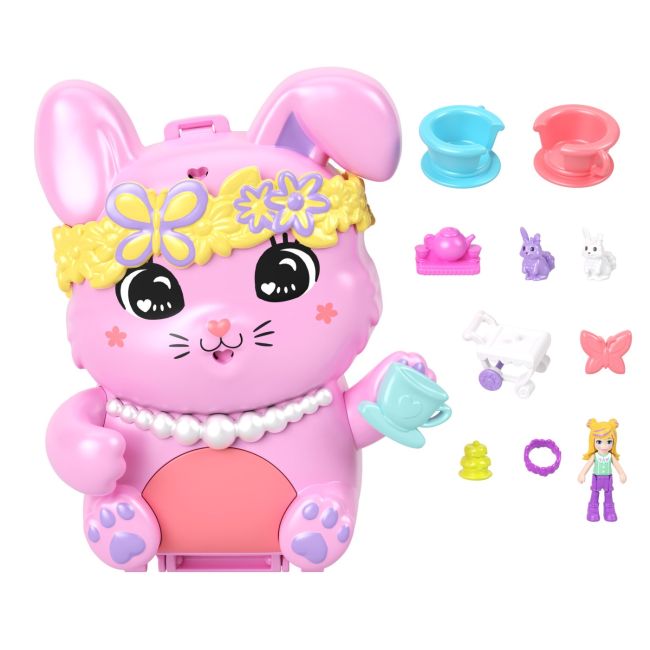 POLLY POCKET SET GENTUTA ANIMALUT IEPURAS LA PETRCERE CU ACCESORII VIVMTJFG56_JCR40