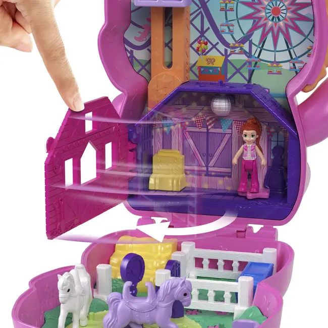 POLLY POCKET SET GENTUTA ANIMALUT PONEI LA RODEO CU ACCESORII VIVMTJFG56_JCR39