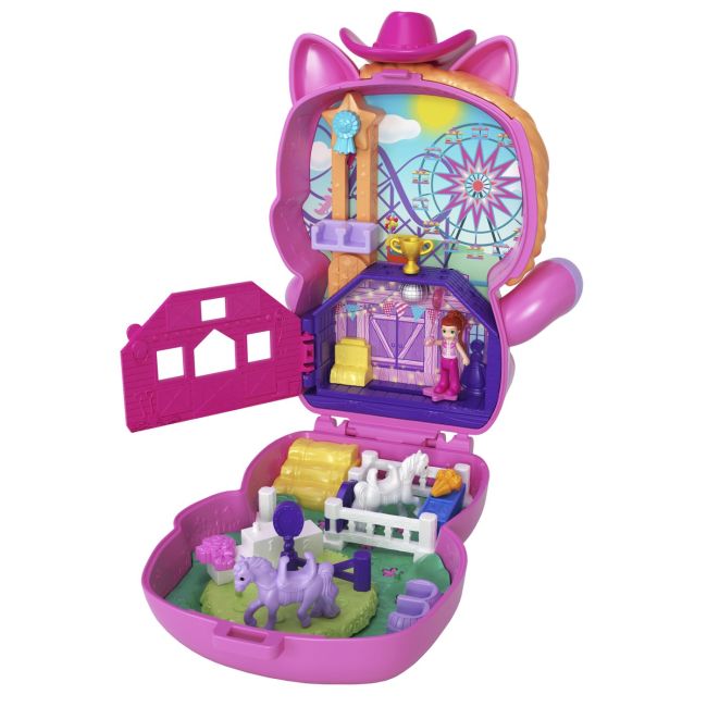 POLLY POCKET SET GENTUTA ANIMALUT PONEI LA RODEO CU ACCESORII VIVMTJFG56_JCR39