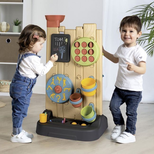 Perete de activitati smoby life 6 in 1 cu 29 accesorii hubs7600840301