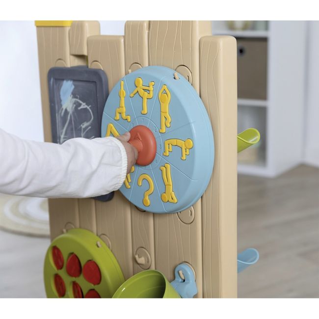Perete de activitati smoby life 6 in 1 cu 29 accesorii hubs7600840301