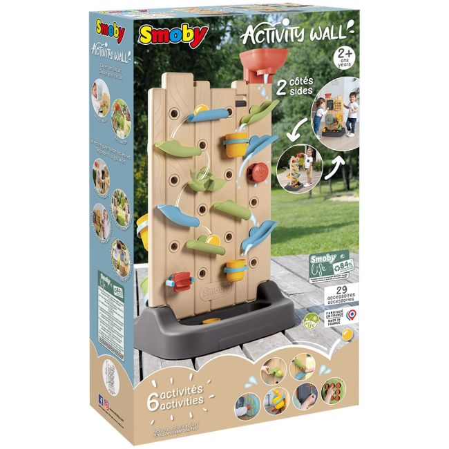 Perete de activitati smoby life 6 in 1 cu 29 accesorii hubs7600840301