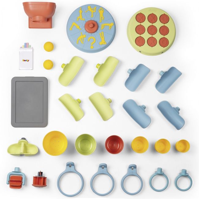 Perete de activitati smoby life 6 in 1 cu 29 accesorii hubs7600840301