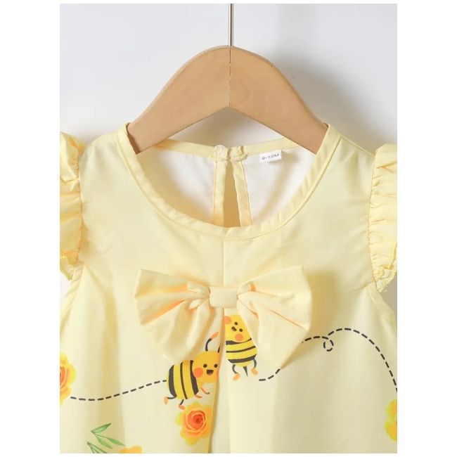 Rochita galbena cu albinute si flori mdtu101-r1