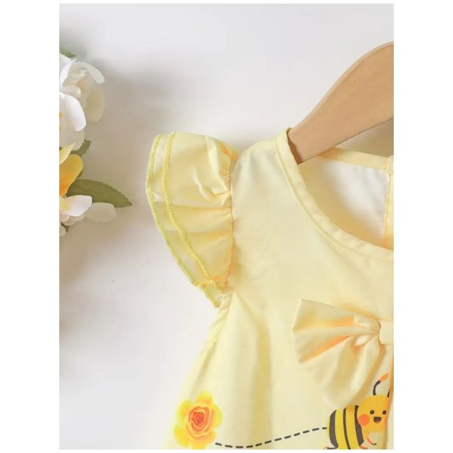 Rochita galbena cu albinute si flori mdtu101-r1