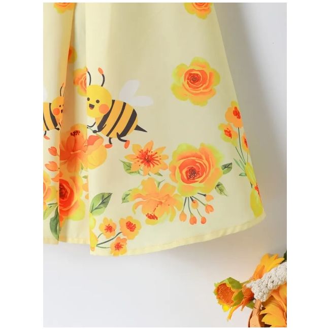 Rochita galbena cu albinute si flori mdtu101-r1