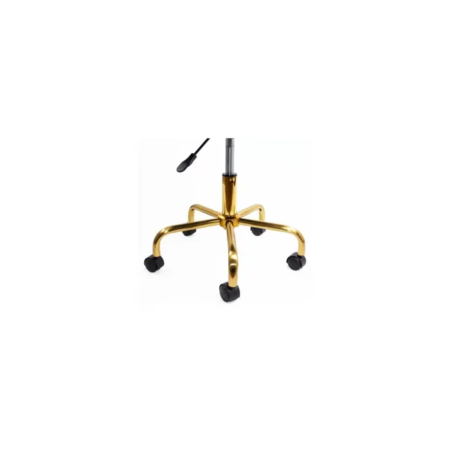 Scaun de birou off 642, rotativ, inaltime reglabila, baza aurie, catifea, 100 kg drm10542