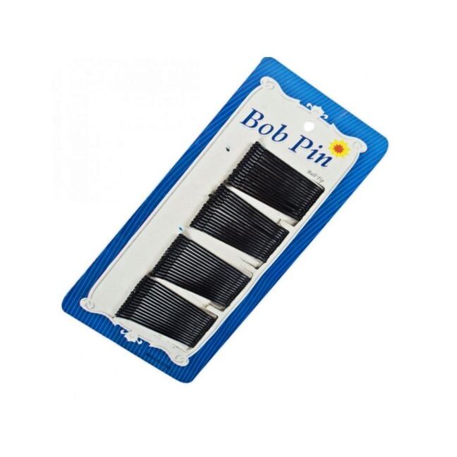 Agrafe Bob Pin, Negre, 4cm