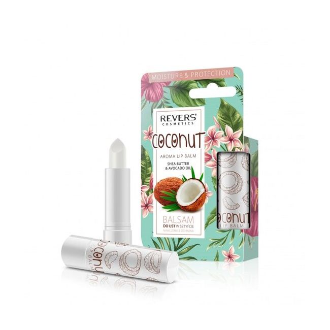 Balsam de buze Aroma, cu extract de cocos, 4.2g