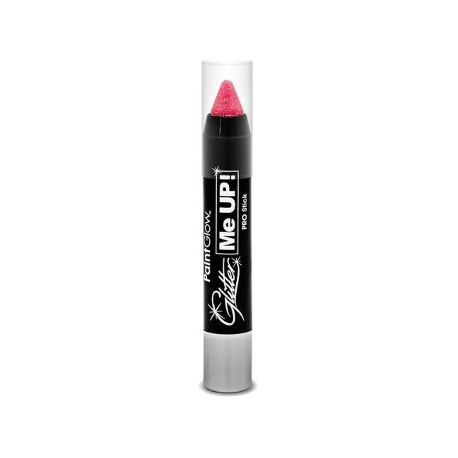 Creion cu sclipici, pentru fata si corp -UV reactiv - Champagne Pink Glitter me Up! Paint Glow MCSPGA711X42